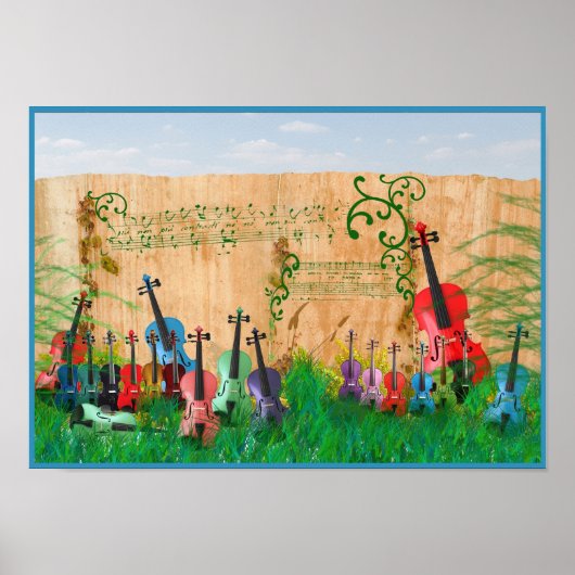 Poster Jardin de violon (Devant)