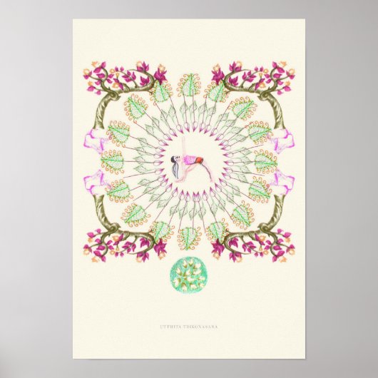 Poster jardin de yoga III (Devant)