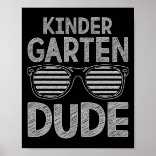 Poster Jardin d'enfants Mec Enseignants Étudiants Premier