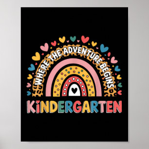 Poster Jardin d'enfants où l'aventure commence Enfants Te