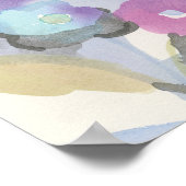 Poster Jardin des bijoux | Pétales pastel violet (Coin)