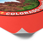 Poster Jardin des Dieux Colorado Springs Badge (Coin)