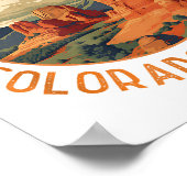 Poster Jardin des dieux Colorado Springs détendu Cir (Coin)