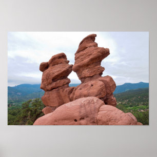 Poster Jardin des Dieux Site et montagnes
