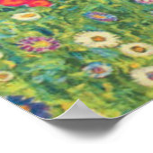 Poster Jardin des fleurs Gustav Klimt (Coin)
