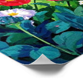 Poster Jardin des fleurs - Meilleure maman du monde (Coin)