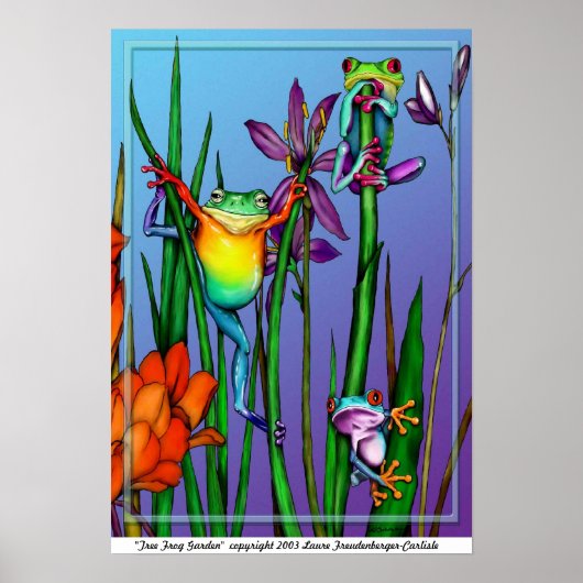 Poster Jardin des grenouilles (Devant)
