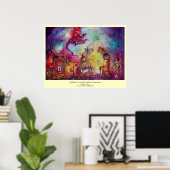 POSTER JARDIN DES OMBRES PERDUES - DRAGON ROUGE VOL (Bureau à domicile)