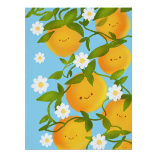 Poster Jardin des Oranges d'été