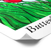 Poster Jardin des papillons (Coin)