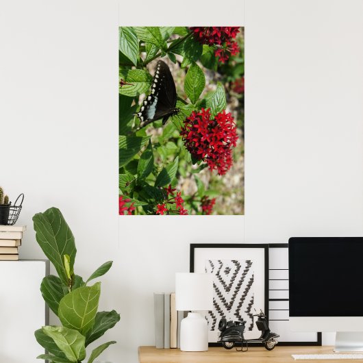 Poster Jardin des papillons (Bureau à domicile)