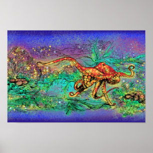 Poster Jardin des poulpes