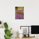 Poster Jardin des tulipes, des jonquilles et des jacinthe (Bureau à domicile)