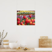Poster Jardin des Tulipes du printemps (Cuisine)