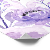 Poster Jardin d'été Aquarelle Mariage floral (Coin)