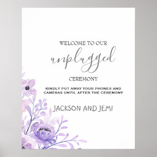 Poster Jardin d'été Aquarelle Mariage floral