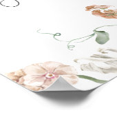 Poster Jardin d'été Aquarelle Mariage floral (Coin)