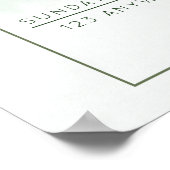 Poster Jardin d'été Aquarelle Mariage floral (Coin)