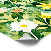 Poster Jardin d'été avec papillons (Coin)