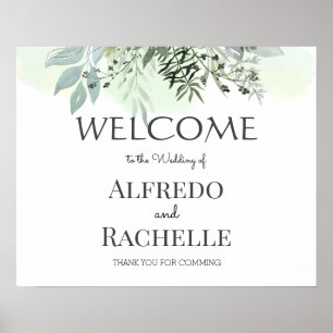 Poster Jardin d'été Floral Mariage