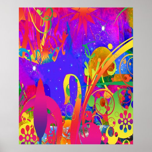 Poster Jardin d'été magique (Devant)