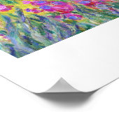 Poster Jardin d'Iris à Giverny Claude Monet cool, vieux, (Coin)