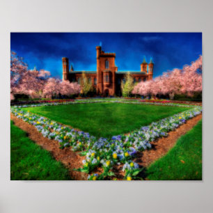 Poster Jardin du château de Smithsonian Les fleurs de cer
