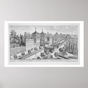 Poster Jardin du duc de Parme sur la colline du Palatin,