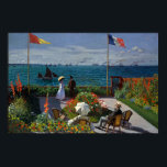 Poster Jardin du Monet à Sainte-Adresse<br><div class="desc">Peinture impressionniste de Monet - Chefs-d'oeuvre classique - Claude Monet Impressionniste Série Peinture - Jardin de Sainte-Adresse</div>