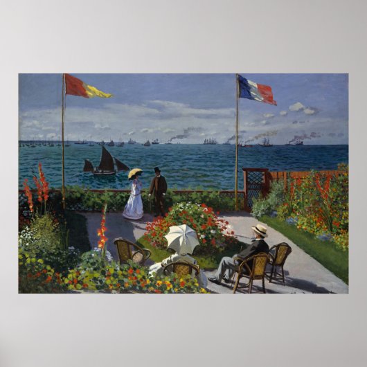 Poster Jardin du Monet à Sainte-Adresse (Devant)