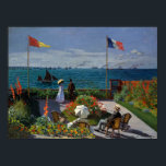 Poster Jardin du Monet à Sainte-Adresse<br><div class="desc">Peinture impressionniste de Monet - Chefs-d'oeuvre classique - Claude Monet Impressionniste Série Peinture - Jardin de Sainte-Adresse</div>