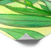 Poster Jardin éclairé Fleur Imaginaire Fée Art (Coin)