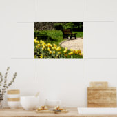 Poster Jardin effet numérique de style "impression" (Cuisine)