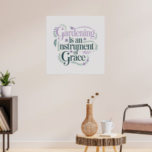Poster Jardin élégant de la nature