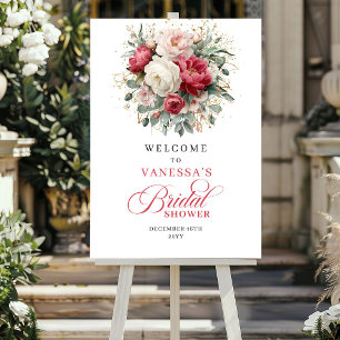 Poster Jardin Élégant Fleurs de Bourgogne Accueil Mariage
