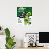 Poster Jardin, Élevage de pelouse, Services d'entretien d (Bureau à domicile)
