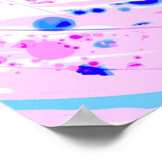 Poster Jardin enchanté - Horizon rose (Coin)