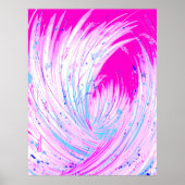 Poster Jardin enchanté - Horizon rose (Devant)