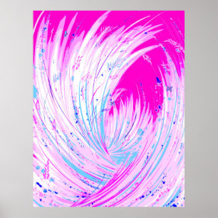 Poster Jardin enchanté - Horizon rose