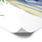 Poster Jardin fleur sauvage, Bouquet en cascade nuptiale  (Coin)