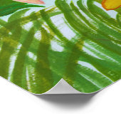 Poster Jardin fleuri (Coin)