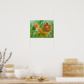 Poster Jardin fleuri (Cuisine)