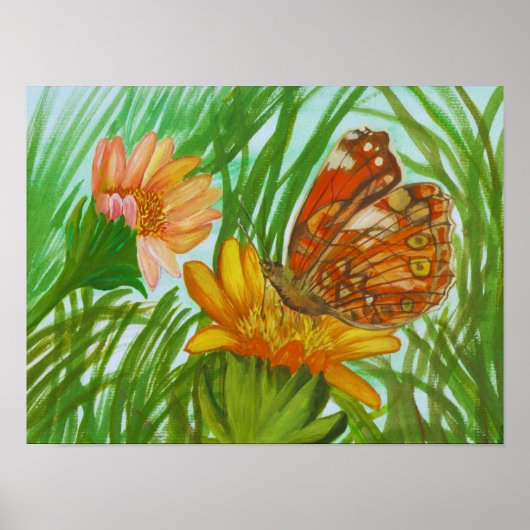 Poster Jardin fleuri (Devant)