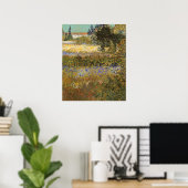 Poster Jardin fleuri par Vincent van Gogh (Bureau à domicile)