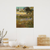 Poster Jardin fleuri par Vincent van Gogh (Cuisine)