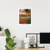 Poster Jardin fleuri, Vincent van Gogh. (Bureau à domicile)