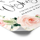 Poster Jardin Fleurs Conseil et bien souhaits Mariage (Coin)