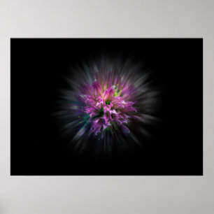 Poster Jardin Fleurs No 53 Version de flux couleur
