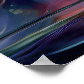 Poster Jardin floral rêveur abstrait (Coin)