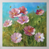 Poster Jardin Floral Rose (Devant)